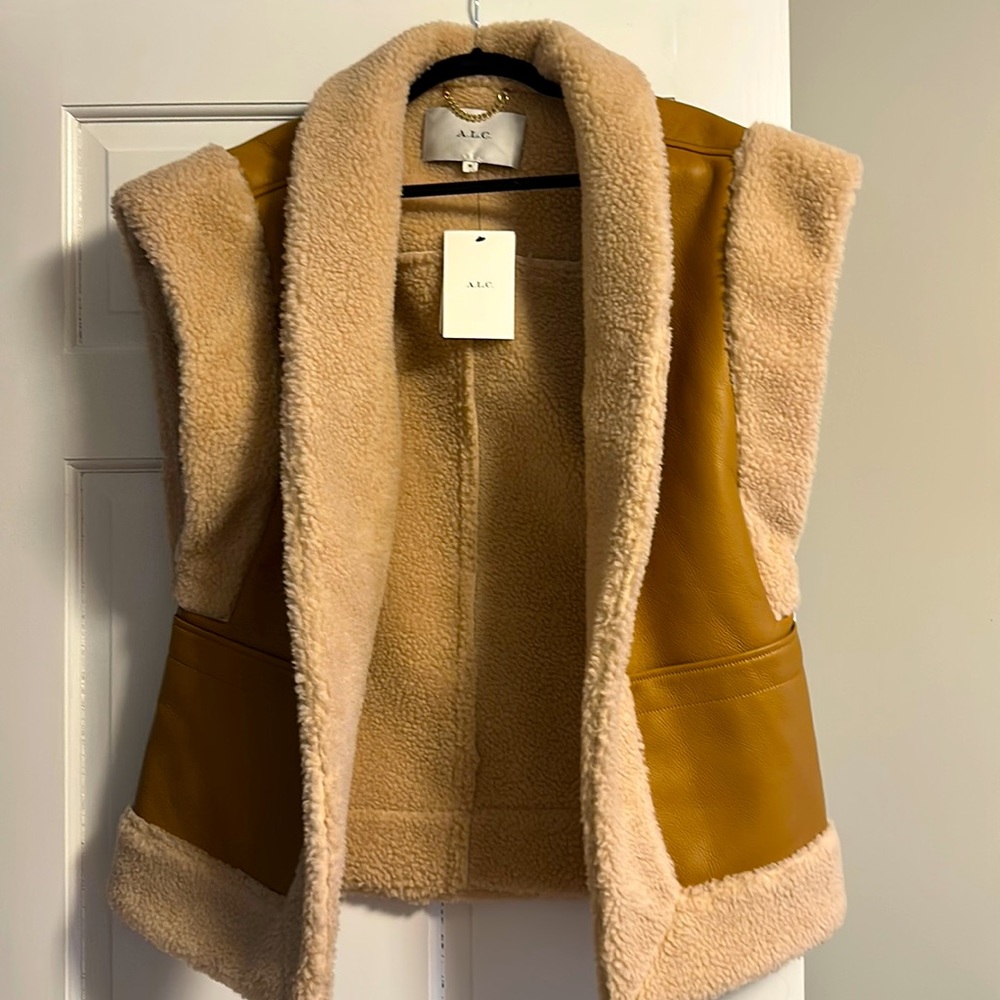 A.L.C. Sutton Bonded Faux Fur Vest